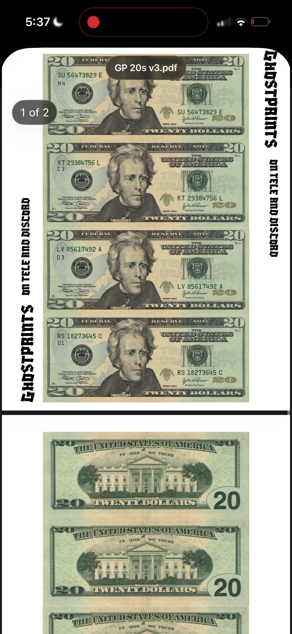 20$ template